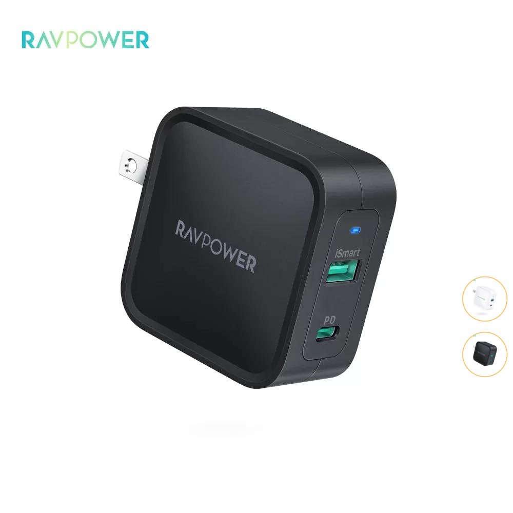 Sạc nhanh RavPower 65W GaN Tech USB C Wall Charger RP PC133 Phụ