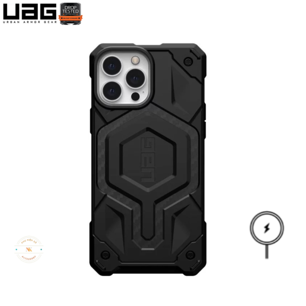 Ốp Lưng UAG iPhone 13 Pro Monarch MagSafe Series – Carbon Fiber