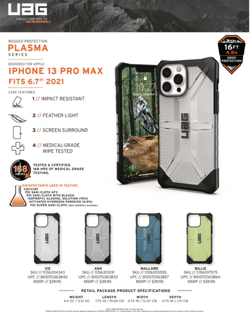 Ốp Lưng UAG iPhone 13 Pro Max 5G Plasma - Phụ Kiện Macbook