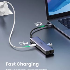 Bộ Chuyển Đổi 7-In-1 USB Type-C Ra HDMI 4K/60hz + USB + LAN Gigabit + PD100W + SD/TF - Ugreen 60515