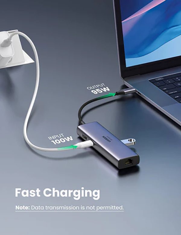 bo-chuyen-doi-type-c-ugreen-60515-usb-type-c-nkphukien-05 Bộ Chuyển Đổi 7-In-1 USB Type-C Ra HDMI 4K/60hz + USB + LAN Gigabit + PD100W + SD/TF - Ugreen 60515