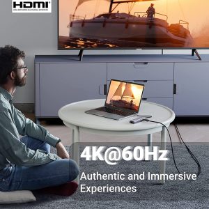 Bộ Chuyển Đổi 7-In-1 USB Type-C Ra HDMI 4K/60hz + USB + LAN Gigabit + PD100W + SD/TF - Ugreen 60515