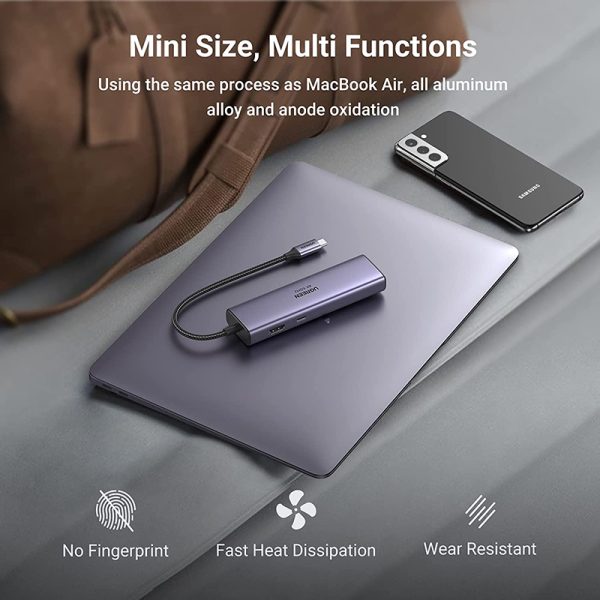 bo-chuyen-doi-type-c-ugreen-60515-usb-type-c-nkphukien-13 Bộ Chuyển Đổi 7-In-1 USB Type-C Ra HDMI 4K/60hz + USB + LAN Gigabit + PD100W + SD/TF - Ugreen 60515