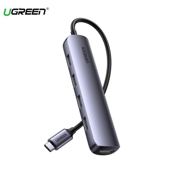 Bộ Chuyển Type C to HDMI + 4 Cổng USB 3.0 Ugreen 20197