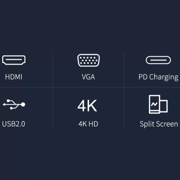 cong-chuyen-hub-usb-c-hagibis-hdmi-4k-30hz-vga-adapter-chv2pd-6 Cổng Chuyển Hub Hagibis 4in1 USB-C To HDMI 4K@30Hz/VGA/USB 3.0/PD( HGB-010 )