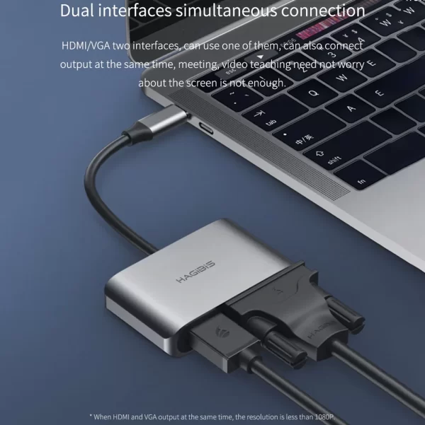 cong-chuyen-hub-usb-c-hagibis-hdmi-4k-30hz-vga-adapter-chv2pd-7 Cổng Chuyển Hub Hagibis 2in1 USB-C To HDMI 4K@30Hz/VGA - ( HGB-009 )