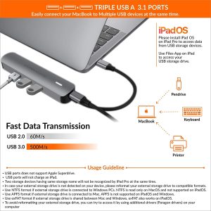 Cổng chuyển Hyperdrive 6-in-1 HDMI 4K USB-C Hub (HD233B)