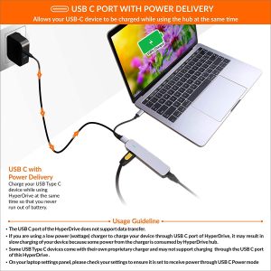 Cổng chuyển Hyperdrive 6-in-1 HDMI 4K USB-C Hub (HD233B)