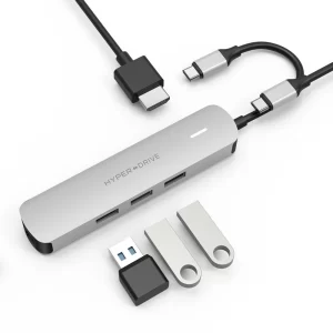 Cổng chuyển Hyperdrive 6-in-1 HDMI 4K USB-C Hub (HD233B)