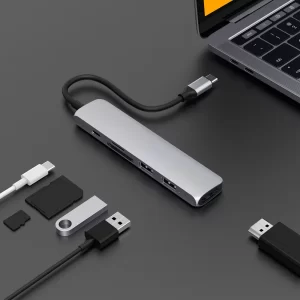 Cổng Chuyển Hyperdrive Bar 6-in-1 USB-C Hub (HD22E)