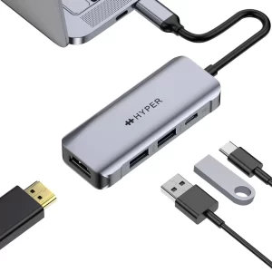 Cổng Chuyển HyperDriver 4-in1- HDMI 4K/60Hz USB-C Hub – HD41