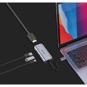 Cổng Chuyển HyperDriver 4-in1- HDMI 4K/60Hz USB-C Hub – HD41