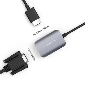 Cổng Chuyển HyperDrive 2-in-1 HDMI/VGA 4K60Hz USB-C HUB – HD-C2HV-GR