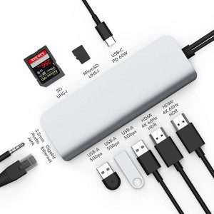 Cổng Chuyển HyperDrive Viber 10-in-2 4K60Hz USB-C Hub – HD392