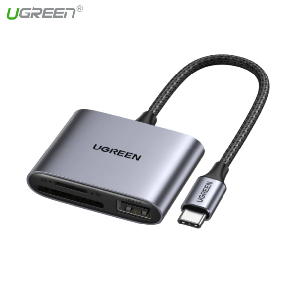 Đầu Đọc Thẻ SD/TF Kèm OTG Chuẩn USB 3.1 Type-C Ugreen 80798