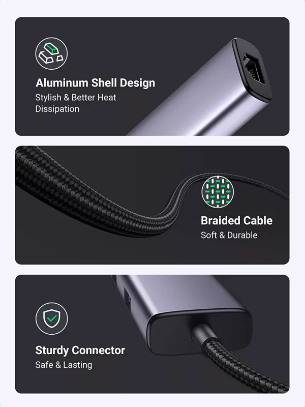 hub-chuyen-doi-type-c-10000mbps-3-cong-ugreen-20920-nkphukien-05 Hub Chuyển Đổi USB Type-C Ra Lan 1000Mbps Kèm 3 Cổng USB 3.0 Ugreen 20920