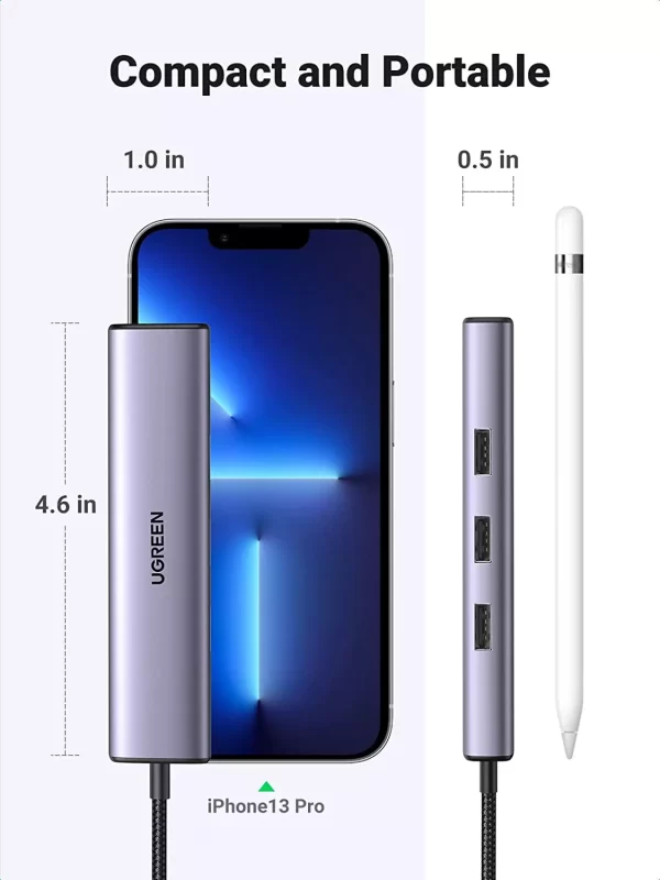 hub-chuyen-doi-type-c-10000mbps-3-cong-ugreen-20920-nkphukien-10 Hub Chuyển Đổi USB Type-C Ra Lan 1000Mbps Kèm 3 Cổng USB 3.0 Ugreen 20920
