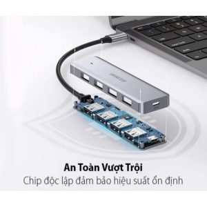 Bộ Chia USB Type-C Ra 4 Cổng USB 3.0 Có Hỗ Trợ Nguồn Ugreen 70336