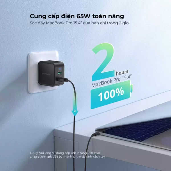 sac-nhanh-ravpower-65w-gan-tech-usb-c-wall-charger-rp-pc133-1 Sạc nhanh RavPower 65W GaN Tech USB C Wall Charger – ( RP-PC133 )